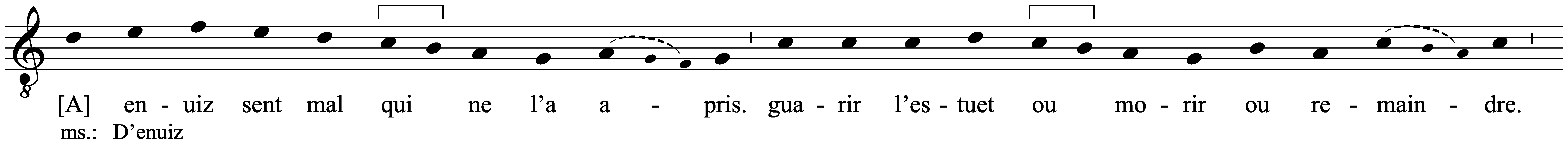 Work musical notation